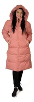 Comprar Campera Camperon Largo Inflada Puffer Capucha Dama Ctts.