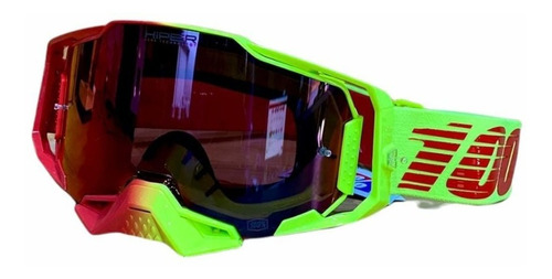 Goggles 100% Armega Solaris Hiper Mica Rojo Espejo