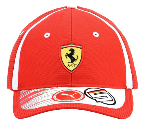 Gorra Scuderia Ferrari Sebastián Vettel 5 Fórmula 1 Original