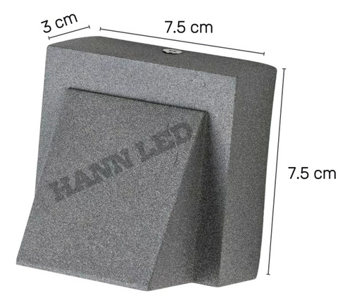 Pack X 2 Apliqué Led 3w Luz Cálida 3000k