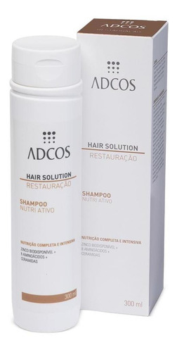 Adcos Hair Solution Shampoo Nutri Ativo 300ml