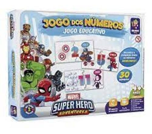 Jogo Educativo Jogo Dos Numeros Vingadores Disney Mimo Play