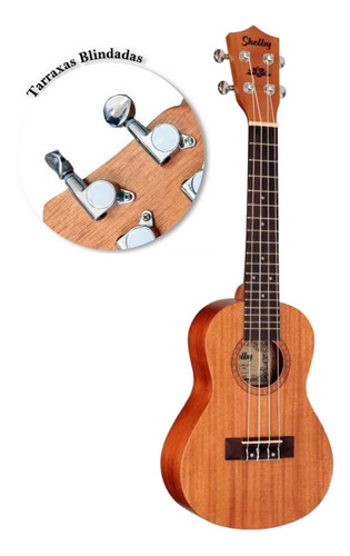 Ukulele Soprano Shelby By Eagle Su21 Mogno Su21m Oferta !!