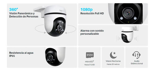 Cámara Vigilancia Wi-fi Tp-link Tapo C500 360° 1080p Fhd