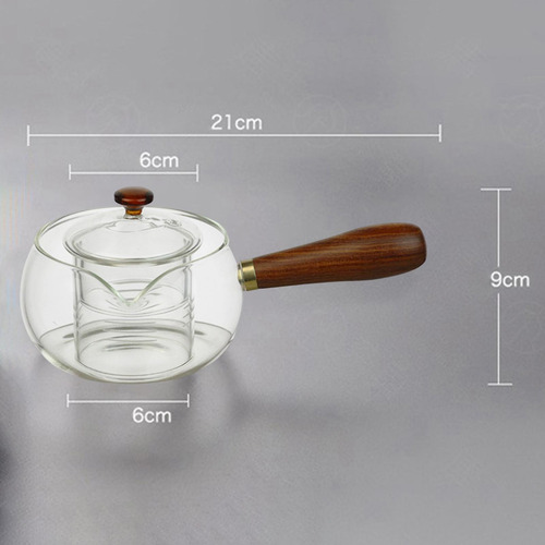 Tetera Giratoria De Vidrio Para Tetera Con Infusor, Tetera