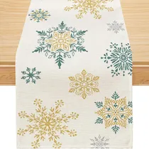 Comprar Camino De Mesa De Navidad, Decoración De Navidad, Copo De Ni