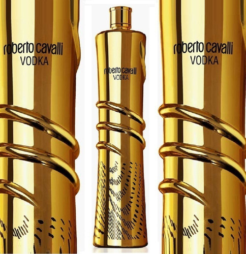 Imagen 3 de 8 de Vodka Roberto Cavalli Gold Edition 1000ml