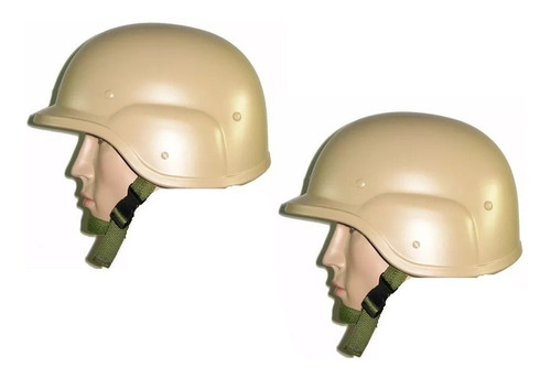 Pack X2 Casco Militar Swat Replicas Airsoft Abs Outdoor