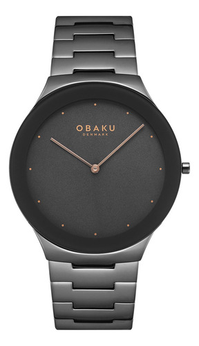 Reloj Obaku Moda Modelo: V290gxuusu Correa Negro