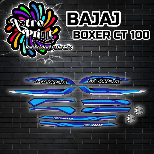 Kit De Calcomanias Bajaj Boxer Ct100