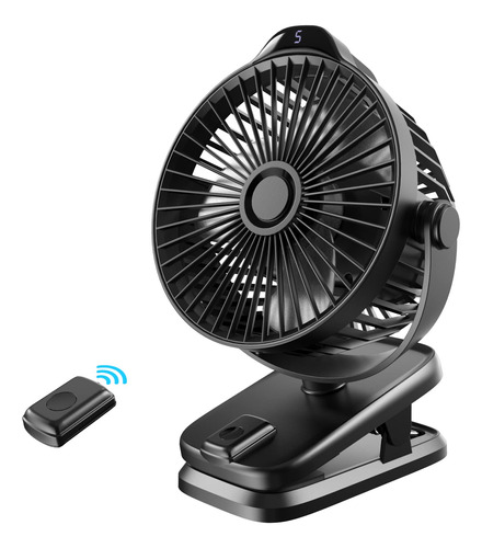 Ventilador Portatil Clip Escritorio Usb Recargable 10000 Mah