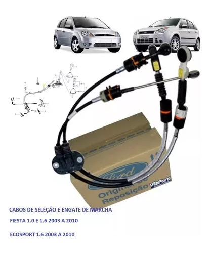 Guaya Selectora De Cambios Ford Fiesta Move Original 