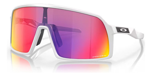 Anteojos de sol Oakley SPORT AND PERFORMANCE Sutro S S con marco de inyectado color matte white, lente road de policarbonato prizm, varilla matte white de inyectado - OO9462