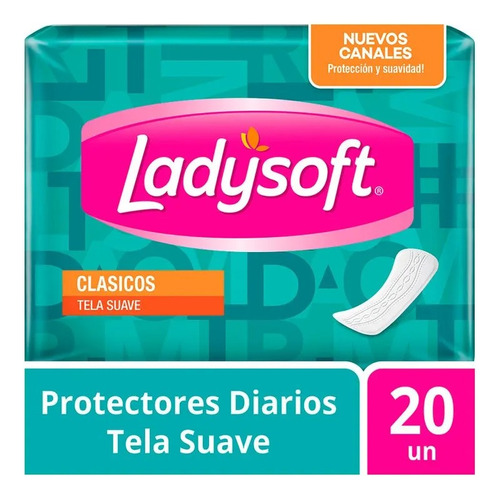 Protectores Diarios Ladysoft Clasico 20u Pack 6 Unid