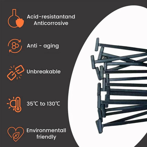 50 Bridas Universales De Nailon, Hebilla De Atadura Cables
