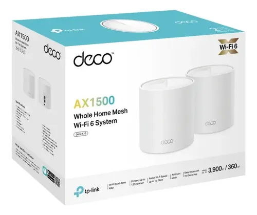 TP-Link Wi-Fiルーター Deco X10 (2パック) TP-Link Deco X10 AX1500