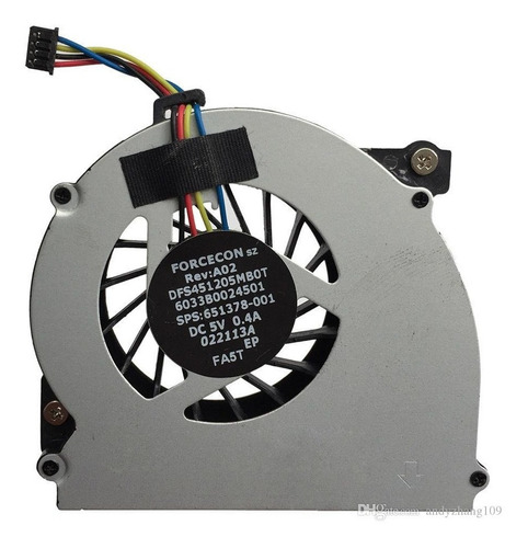 Cooler Fan Ventilador Hp 2560p 2570p Parte: 651378-001
