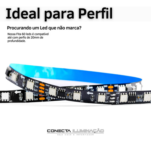 Kit 10m Fita De Led Endereçável Rgb 2811 300 Leds Ip20 Vu