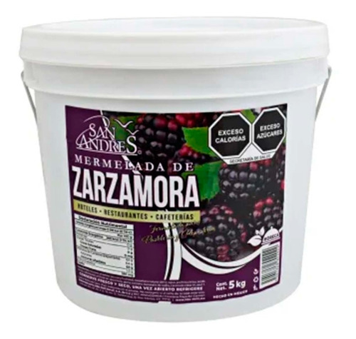 Mermelada San Andres Sabor Zarzamora De 5 Kilos