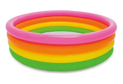 Piscina Inflable 4 Anillos Intex Sunset Glow Niños 168x46 Cm