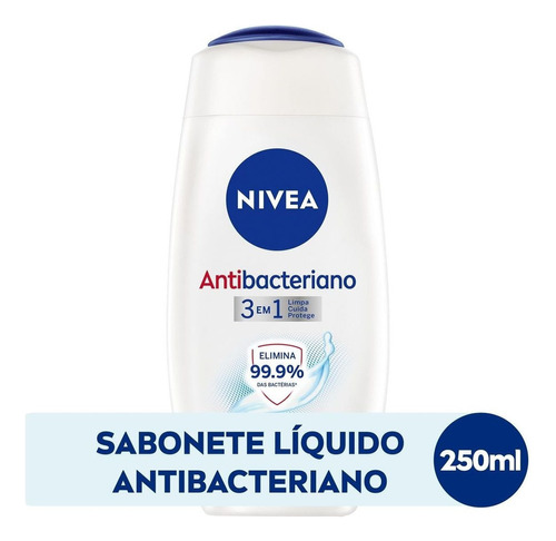 Sabonete Líquido Antibacteriano 3 Em 1 250ml Nivea