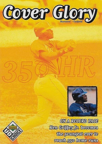 Mlb Ken Griffey Jr Upper Deck Ud Choice Cover Glory 99 # 37