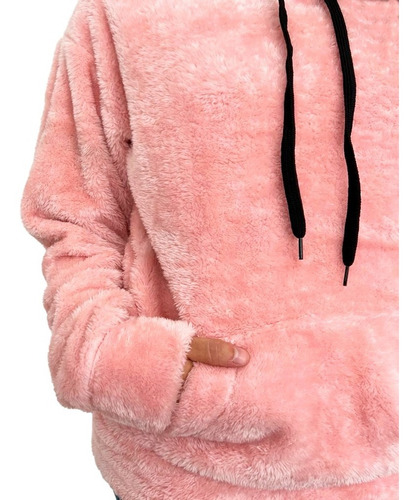 Imagen 5 de 9 de Buzo Con Piel Rosa