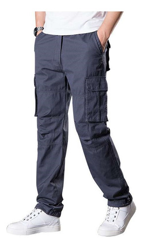 Pantalones Hombre Cargo Combat Military Trabajo Overol Suelt