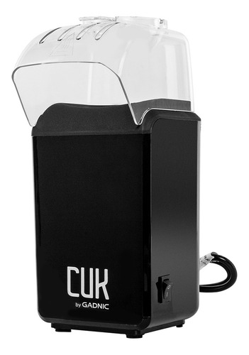 Imagen 5 de 10 de Pochoclera Negra Gadnic Aire Caliente 1200 W - Poch0001