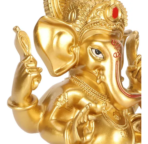Estatua India De Ganesha, Elefante, Escultura De Dios Hindú,