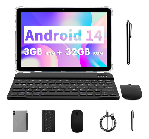 Tablet Android 15 10'' 18gb+128gb Expansível 2tb Com Teclado