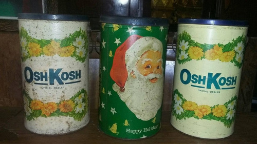  Latas Antiguas De Osh Kosh Con Tapa  Tal Cual Fotos