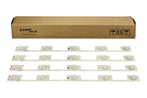 Kit Barra Led Compatível Semp Toshiba Dl3945i(a) Dl3945i(a)