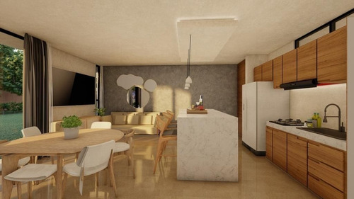Townhouse(2r+r) En Venta En Sabbia En Temozón Norte