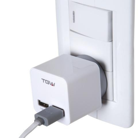 Imagen 2 de 2 de Cargador TGW ICHAR32 de pared blanco/gris