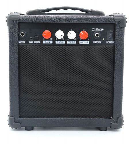 Ermik Amplificador De Guitarra Portatil De 20 W, Amplificado