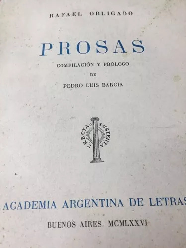 Rafael Obligado: Prosas