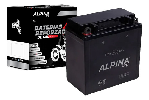 Bateria Moto Gel Libre Mantenimiento 12n9-4b-1 6mf9a Alpina