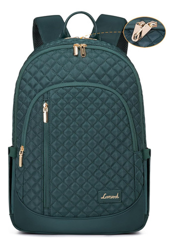 Mochila Para Laptop Lovevook, Impermeable, Verde, 40 Cm