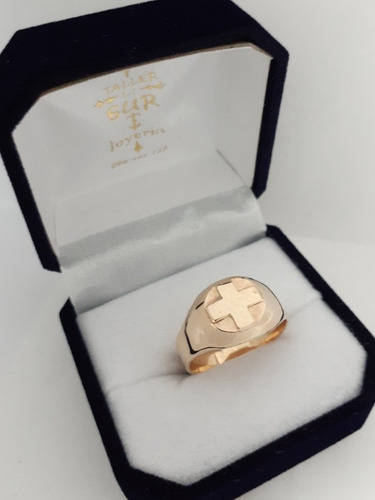 Anillo Profesión Oficio Enfermara- Enfermero En Oro 9k