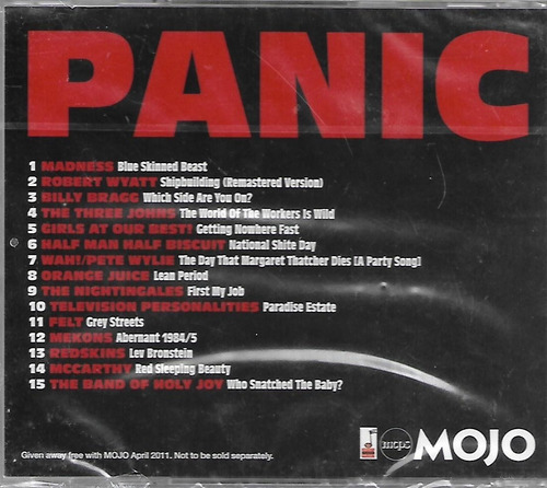 B265 - Cd Blue Panic 15 Tracks Of Ruitous Bos Indie Insurre