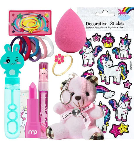 Kit De Maquiagem Infantil Batom Gloss Xuxinha Esponja