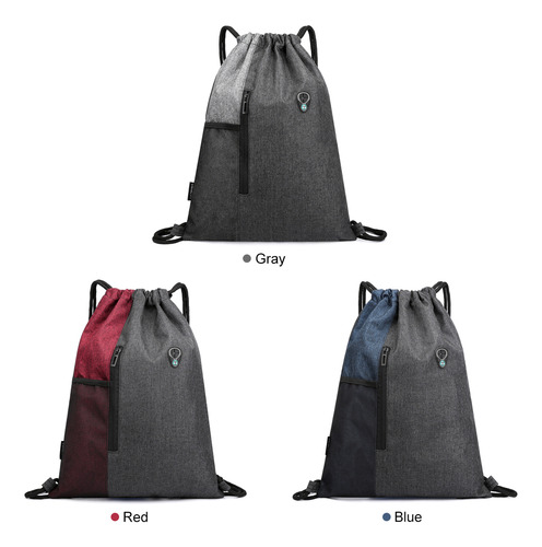 Bolsa De Gimnasio Con Auriculares Jack, Mochila Con Cordón,