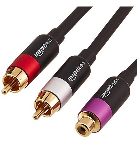 Cable Divisor Del Adaptador Y Rca Amazonbasics 2-macho A 1-h