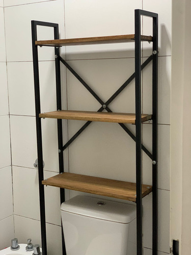 Mueble Organizador De Baño 3 Estantes Sobre Mochila Repisa