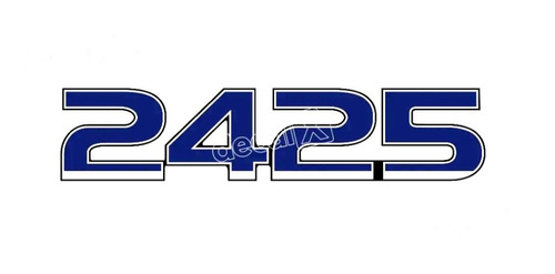 Adesivo Emblema Em Relevo Caminhão Compatível Ford 2425 Cm23