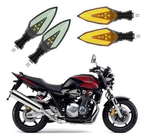 Kit 4 Seta Sequenciais P35 Honda Cb1300 2012 2013 2014 2015 | Frete grátis