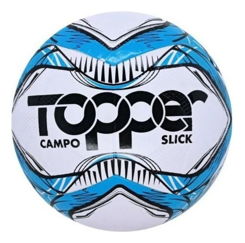 Bola Futebol Campo Oficial Profissional Fosca Colada Leve Cor Azul