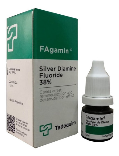 Imagen 3 de 7 de Fagamín Fluoruro Diamino Plata Dental 5ml Santiago