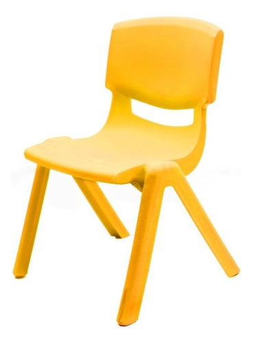 Silla De Plastico Niños - Asiento Iantil - Color Amarillo